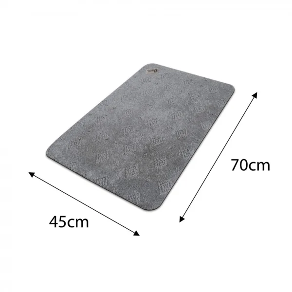 Grey Compact Conni mat with dimensions 45 by 70 centimetres