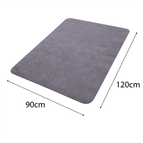 Grey Double Classic Conni mat with dimensions 90 by 120 centimetres