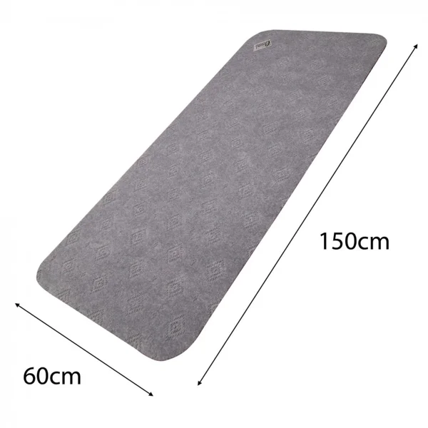 Grey Long Runner Conni mat with dimensions 60 by 150 centimetres